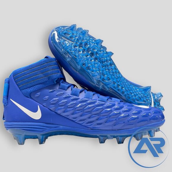 Nike Force Savage Pro 2 Mid Football Cleats Royal Blue White Men's AH4000-400 - Picture 5 of 7
